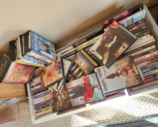 DVD's and VHS.