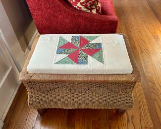 Wonderful German Rattan chest
