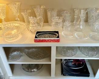 Beautiful collection of crystal & art glass