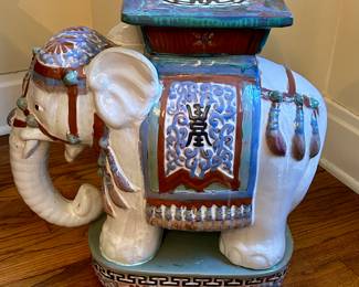 Large vintage ceramic elephant