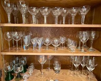 Royal Leerdam, Rosenthal, & Rosenthal-Studio crystal stemware 