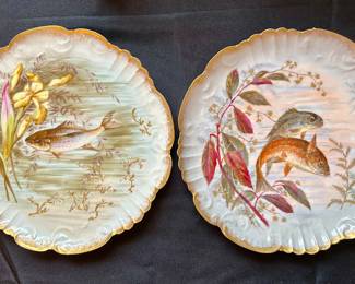 Wonderful hand painted Haviland Limoges plates