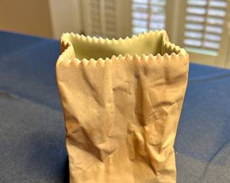Neat Rosenthal paper bag vase