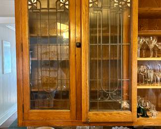 Gorgeous original stained glass cabinets 