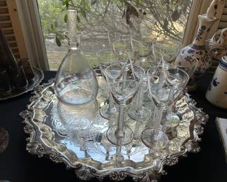 Limoges “Phalsbourg” Decanter & Glasses