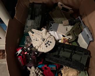 Assorted vintage toys