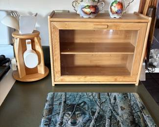 Wooden bread box