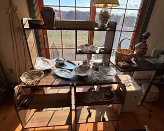 Assorted silver serve ware