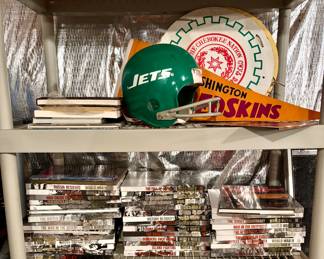 Vintage sports memorabilia and Time Life World War II complete set of books