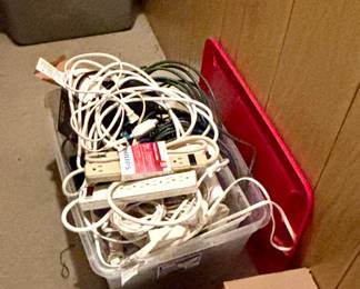 Extension cords of varying sizes