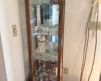 Lighted curio cabinet