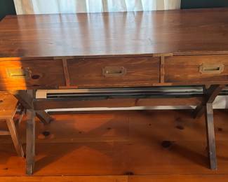 Wood desk with 3 drawers