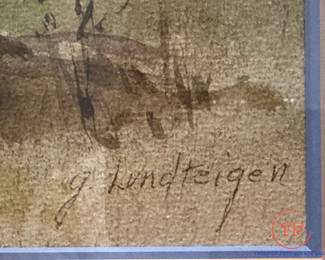 Original Watercolor by G LUNDTEIGEN