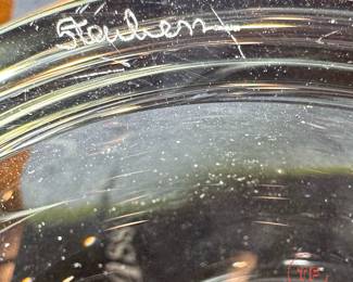 STEUBEN Glass Large Footed Centerpiece