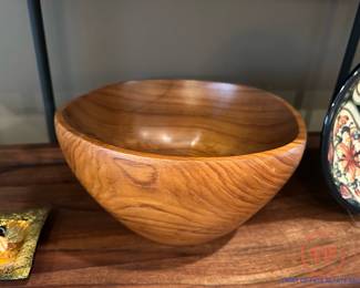 Handmade Unisilver Thai Team Teakwood Bowl