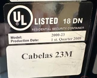 CABELA'S 23M Gun Safe