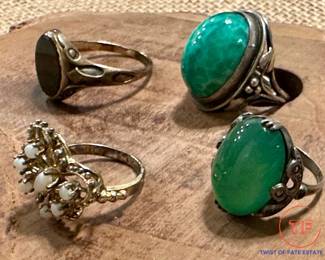 GOLD and Sterling SILVER Rings