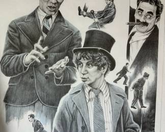 MARX BROTHERS Signed Limited Edition Lithograph by Lanse aka Glen Fortune Banse (1948-)