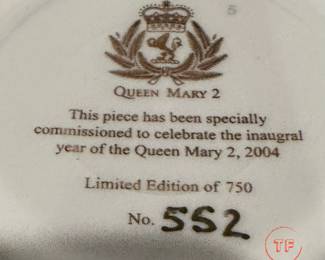 Vintage QUEEN MARY 2 Limited Edition Inaugural Teapot Set