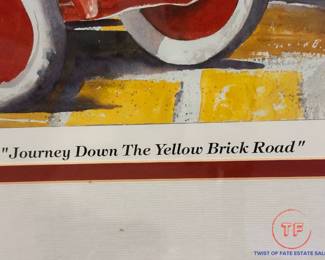 JERRY ELLIS Limited Edition "Journey Down The Yellow Brick Road" Framed Lithograph 