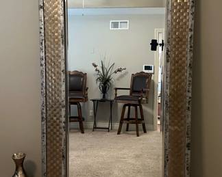 UTTERMOST Mondego Woven Brushed Nickel Mirror