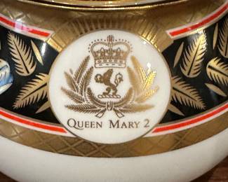 Vintage QUEEN MARY 2 Limited Edition Inaugural Teapot Set