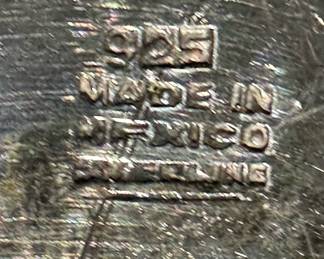 Large Mexican Brutalist Sterling SILVER Serving Tray (5.75 LBS)