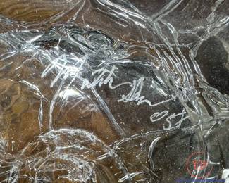 MATTHEW SHRADER Art Glass Bowl