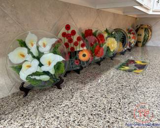 PEGGY KARR Art Glass Plates