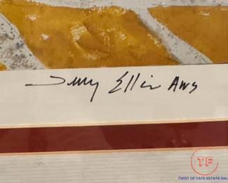 JERRY ELLIS Limited Edition "Journey Down The Yellow Brick Road" Framed Lithograph 