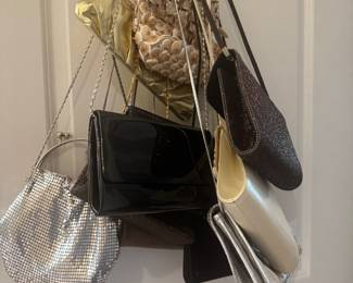 Lots of ladies purses