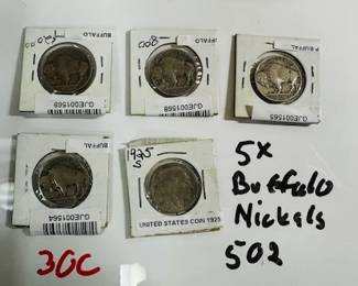 Buffalo Nickels 