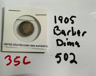 Barber Dime