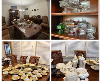 China, Porcelain, Pottery, Cut Glass, Vintage