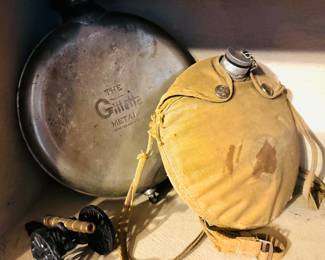 Camping mess kit boy scout canteen boy scout mess kit 1970s