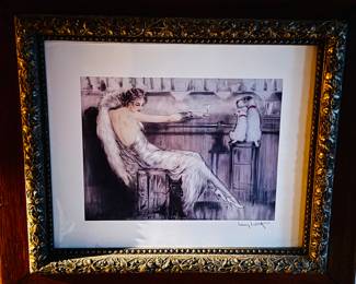 Louise Icart signed litho
Located in the master bedroom
