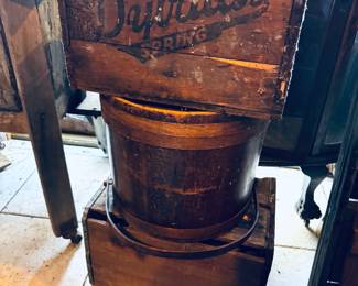 Antique Spring Water crate
Located in the “General Store” room, 1st room right off the kitchen