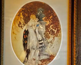 Louise Icart signed litho
Located in the master bedroom