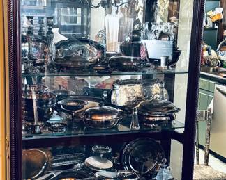 Beautiful silver pieces! Most are plated
Located in dining room