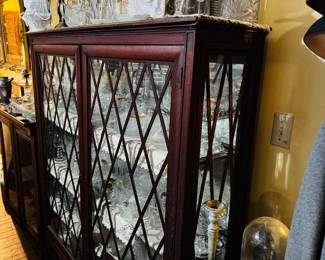 China cabinet full of crystal
Located in the living room