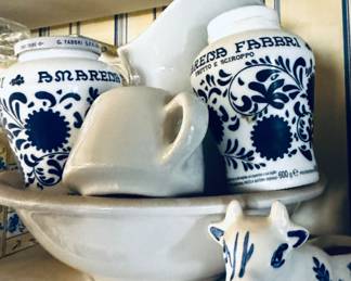 Blue china misc
Located in kitchen