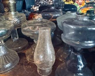 Large collection of oil lamps
“General store room” 1st room off kitchen