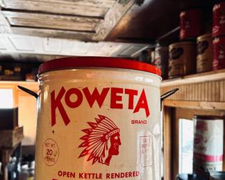 Lowers Pure Lard tin
Located in the “General Store” room, 1st room right off the kitchen