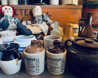 Assortment of crock jars
Located in the “General Store” room, 1st room right off the kitchen