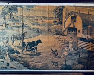 Cool old farm print
Located in the “General Store” room, 1st room right off the kitchen