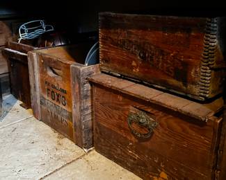More large shipping crates
“General store room” 1st room off kitchen
