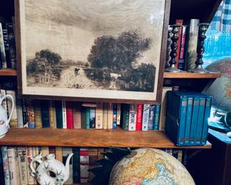 Globes and 100’s of antique books
Located in “The Library” 1st door on left from front door.
