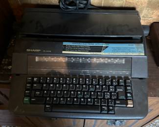 Sharp electric typewriter