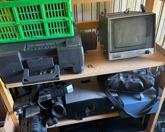 Sony transistor solid state portable television, film cameras, 