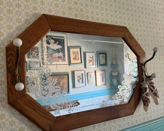 Frosted etched mirror